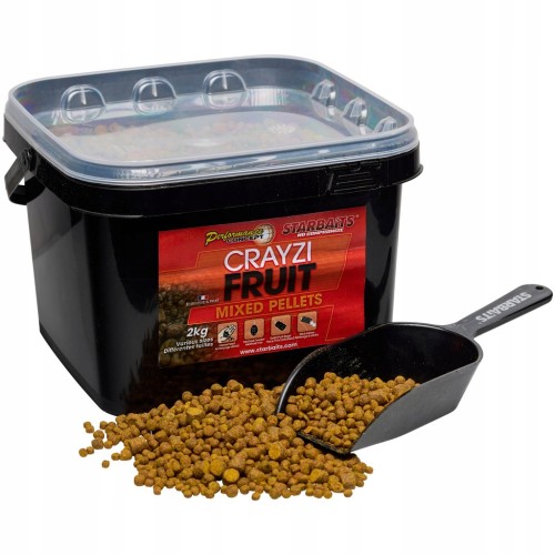 Pellet Starbaits Mixed Pellets 2kg. Crayzi Fruit + łyżka